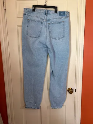 Abercrombie & Fitch Curve Love The '90s Straight Ultra High Rise Jeans Size 18 L thumbnail 4