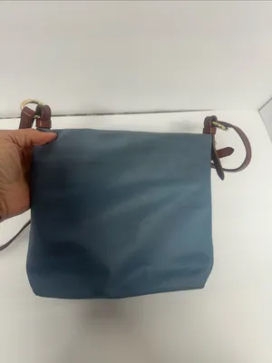Dooney & Bourke Blue Crossbody with Brown Leather Trim thumbnail 5