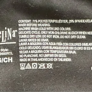 Felina black super soft mid rise leggings, size S athletic Athleisure workout thumbnail 2