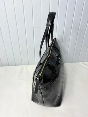 Kate Spade Patent Leather Black Polka Dot Large Tote‎ thumbnail 3