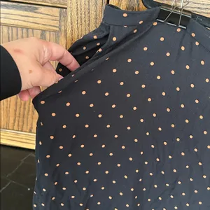 Nwt Nordstrom Rack Black Rust Hanna Polka Dot Soft Pants Wide Leg Minimalist 3X‎ thumbnail 2