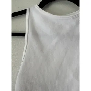Free People Intimately White Ribbed Racerback Cropped Tank Top Women’s size XS/S thumbnail 3