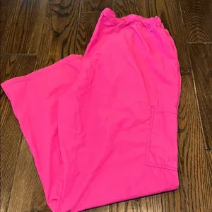Divine curves nurses scrub pants size 2X Bright Pink thumbnail 6