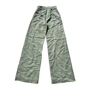 & Other Stories Linen Blend Mint High Waist Wide Leg Pants 2 thumbnail 8