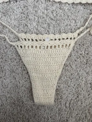 White Fox Boutique Crochet Bikini set thumbnail 2