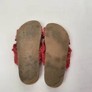 Anthropologie Bianca Ruffled‎ Slide Sandals in Red Size 8 thumbnail 7