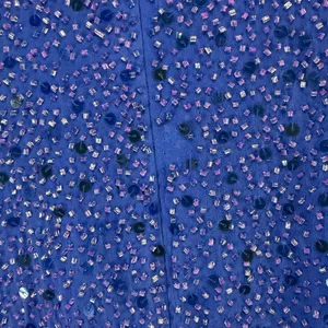 Mon Cheri Vintage Embellished Evening Gown Blue Size 12 Formal Dress‎ Wedding thumbnail 10