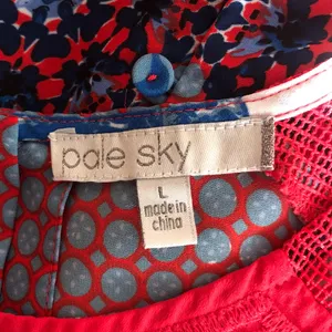 Pale sky size large Red and Blue Women's Blouse thumbnail 4