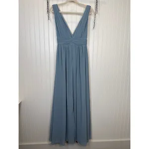 Lulus Heavenly Hues Light Blue Maxi Dress Bridesmaid Wedding Holiday Gala Large thumbnail 4