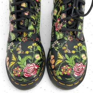 Dr. Martens 1460 Floral Bloom Venus Flytrap Butterfly Print Leather Boots Size 6 thumbnail 9