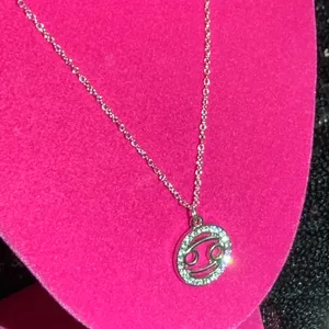 Cancer Zodiac Sign Sterling Silver Necklace Constellation mcbling Birthday Gift thumbnail 9