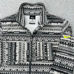 Nike Pro Hyperwarm Pullover Women's M Grey Pixel‎ Print Half Zip Nordic Athletic thumbnail 3