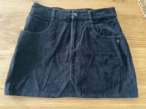 Roxy Corduroy Black Mini Skirt thumbnail 1