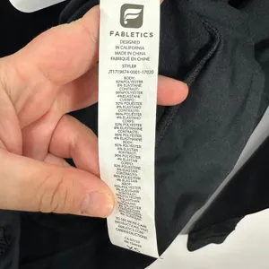 Fabletics Gigi Pullover Black Half‎ Zip Sweatshirt Mesh Pockets Athleisure XS thumbnail 7