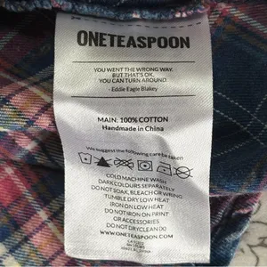 One Teaspoon Multicolor Plaid Top Size‎ Medium EUC thumbnail 6