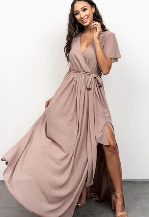NWT Baltic Born Kristina Maxi Dress in Taupe thumbnail 1