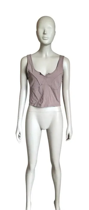 Abercrombie & Fitch Brown Crop Top thumbnail 1