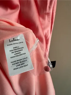 Lulus Beyond Classy Coral Pink Satin Halter Mini Dress Size Small backless Sexy thumbnail 11