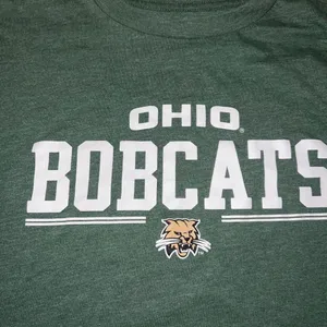 Green Ohio bobcats long sleeve tee Size L thumbnail 3