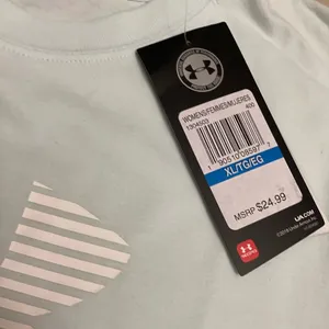 Under Armour Blue Short Sleeve Tee Moisture-Wicking Performance thumbnail 3