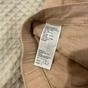 Abercrombie & Fitch Co-Ord Pleated Chino Mini Skirt skort Schoolgirl Y2K in Tan thumbnail 6
