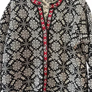 L.L.Bean Nordic Fair Isle Cotton Cardigan Sweater Women’s XL thumbnail 5