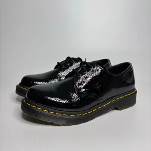 Dr. Martens 1461 Women's Leather Oxford Shoes in Black Distressed Patent thumbnail 3