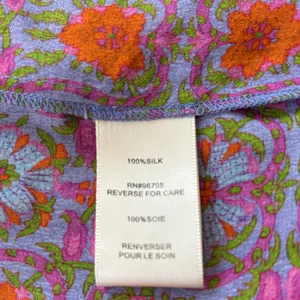 Womens Rebecca Taylor Pink Multicolor Floral Sleeveless Silk dress thumbnail 5