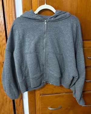 American Eagle Outfitters Gray Zip-Up Hoodie thumbnail 1