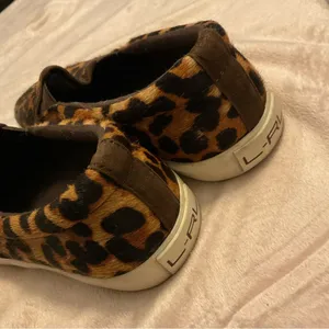 Lauren Ralph Lauren Cedar II Slip On Shoes Womens 6B Leopard Print Calf Hair thumbnail 7