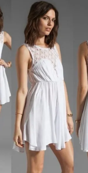 Free People White Dress Mini thumbnail 1
