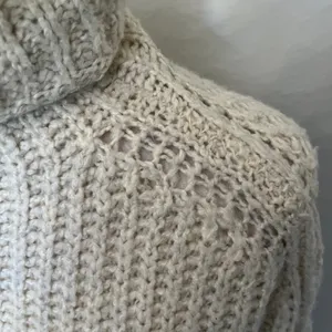 Abercrombie & Fitch Chunky Turtleneck Womens Sweater Sz XS Fisherman Coastal thumbnail 5
