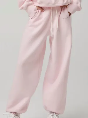 Aerie Cloud Fleece Baggy Jogger | Pink Petal thumbnail 1