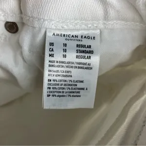 American Eagle‎ Outfitters white Mom Straight Jeans size 10 thumbnail 11