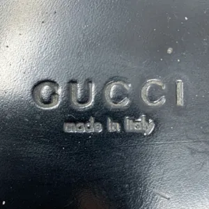 Gucci Marmont GG Brown Leather Thong Sandals Gold Logo Flats EU 37.5 thumbnail 6