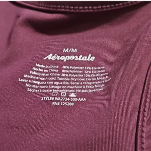 Aero Burgundy Sports Bra thumbnail 2