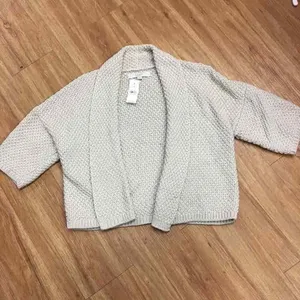 LOFT Womens Sweater Size Small Gold Sparkle Beige Silver Cardigan Ann Taylor NEW thumbnail 3