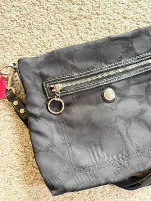 Coach Daisy Black Crossbody Bag with Signature Jacquard thumbnail 8