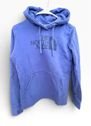 Women's The North Face Blue Pullover Hoodie Sweatshirt Size S thumbnail 1