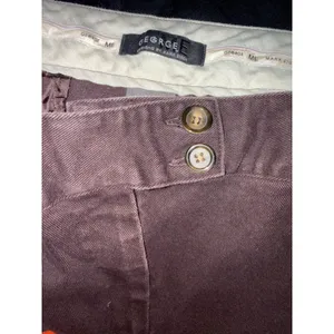 Y2K George Mark Eisen Women 18 Dark Brown Corduroy Twill Trousers Low Rise Pants thumbnail 5