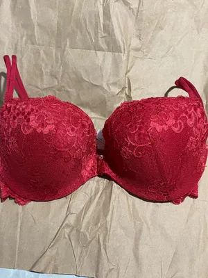 Women's Victorias Secret Red Lace “Sexy” Push-Up Bra - Brand: thumbnail 2