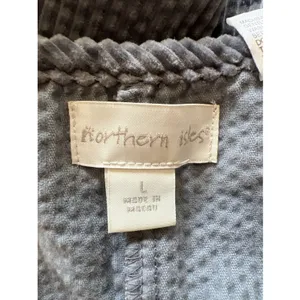 Northern Isles Wide‎ Wale Corduroy Sleeveless Maxi Dress Gray Modest Minimalist thumbnail 5