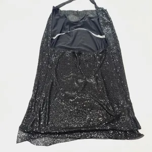 Superdown Caity Drape Dress in Black thumbnail 11
