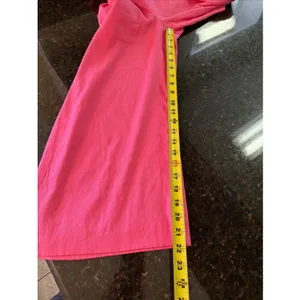Antonio‎ Melani Linen Jumpsuit Romper Sz 6 Pink Cropped Pockets Belted Wide Leg thumbnail 8