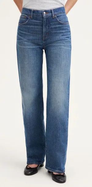 Madewell The Perfect Vintage Wide-Leg Jean 26P Blue High Rise Denim Pants thumbnail 1