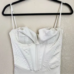 HOUSE OF CB 'Charmaine' Ivory white Corset Maxi Dress/Size S A-C NWOT thumbnail 6