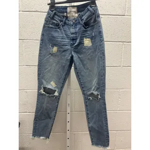 NWT One Teaspoon Sz 26 High Waist Freebirds II Cobaine Distressed Denim Jeans thumbnail 2