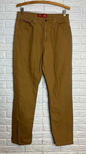 Dickies Carpenter Pants Women 10 Brown Excellent Urban Outfitters Duck Canvas‎ thumbnail 1