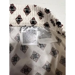 H&M‎ Womens Wide Leg Geometric Print Trousers Cream Black Size M New With Tags thumbnail 4
