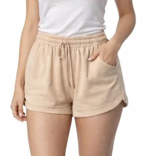 Aeropostale‎ Lounge Shorts Women’s Size S Beige Drawstring Waist thumbnail 1